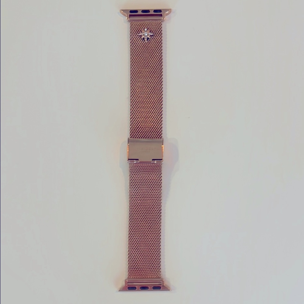 Olivia Burton Rose Gold Mesh Apple Watch Band
